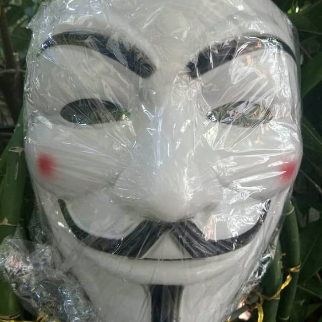 Jual Topeng Anonymous Topeng Anonymous Vendetta Guy Fawkes Topeng Anonymous Putih Topeng