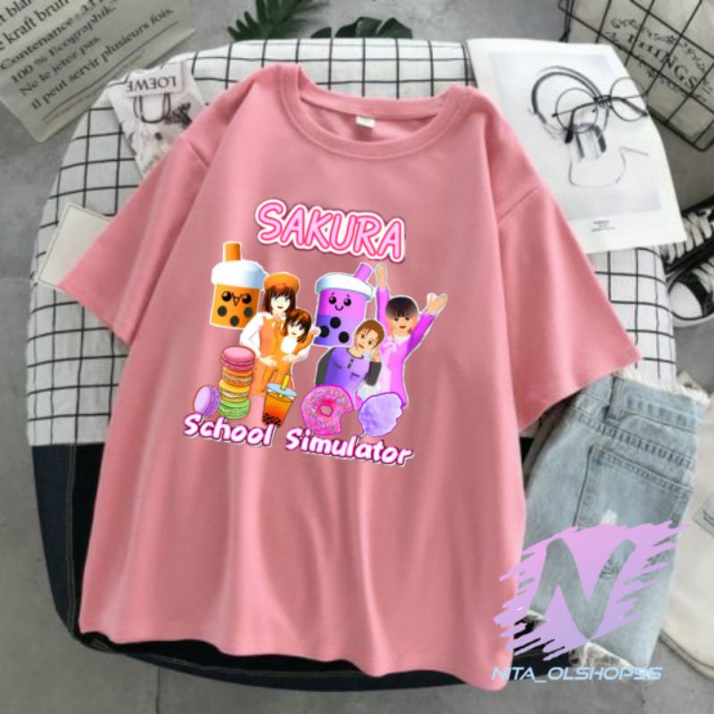 kaos anak Boba sakura school simulator baju boba