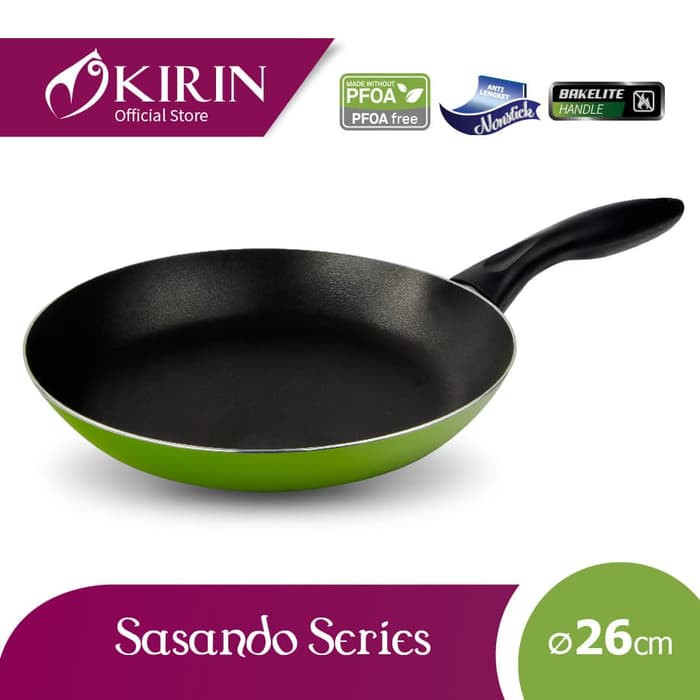 Kirin Sasando Frypan 26cm Anti lengket Classic 1.9mm - Hijau