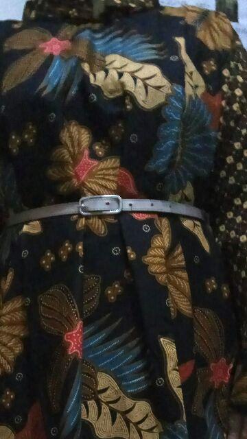 Emily Jumbo Blouse Batik Wulu Sogan Klasik Atasan Casual Kerja Formal Blus Kondangan