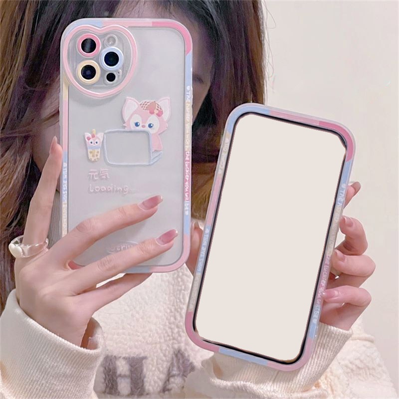 Case Pelindung Motif Kartun Untuk iPhone 12 13 11 Pro Max X Xs Max Xr 7 8 Plus jdj1