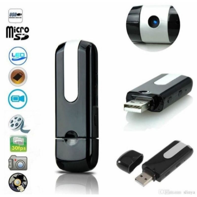 SPY CAM KAMERA PENGINTAI ORIGINAL SPY USB DVR DISK CAMERA U8 MINI ORI