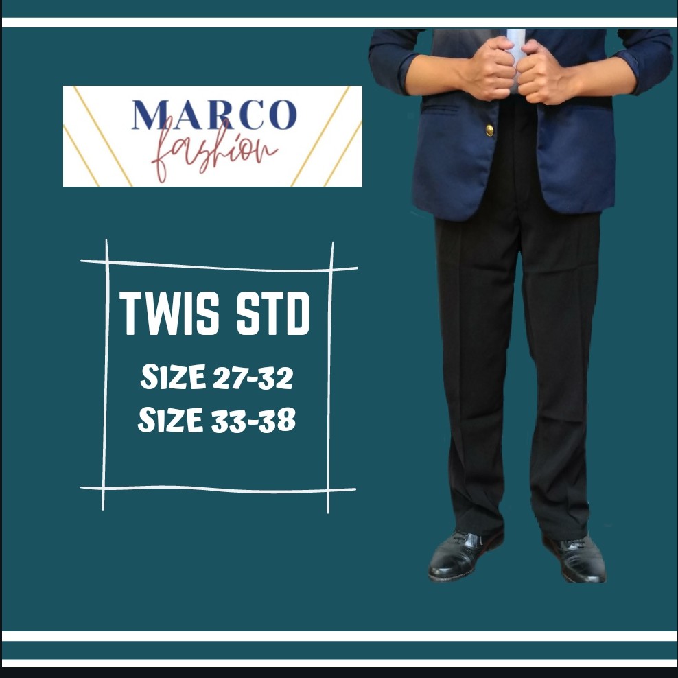 Balcano - Celana Bahan Formal Pria Standar