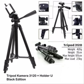 Tripod 3120 - Tripod HP dan Kamera Universal + Free Holder U dan Tas Tripod Dudukan Kamera