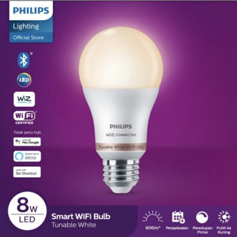 Lampu LED Smart Wifi 8 watt Philips