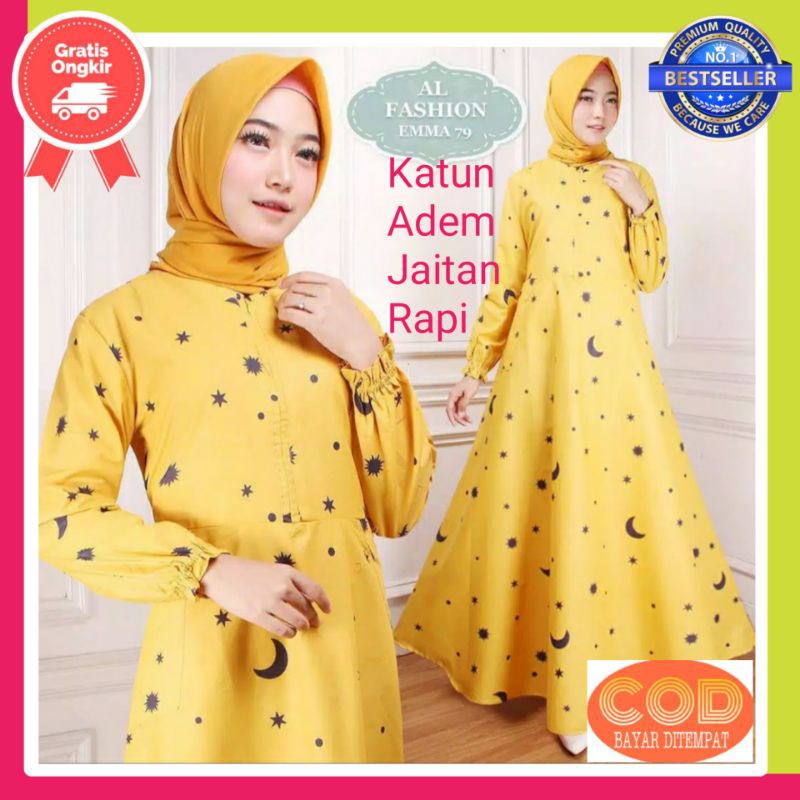 Baju Dress Gamis Remaja Wanita Terbaru 2021 Termurah Kekinian Terlaris