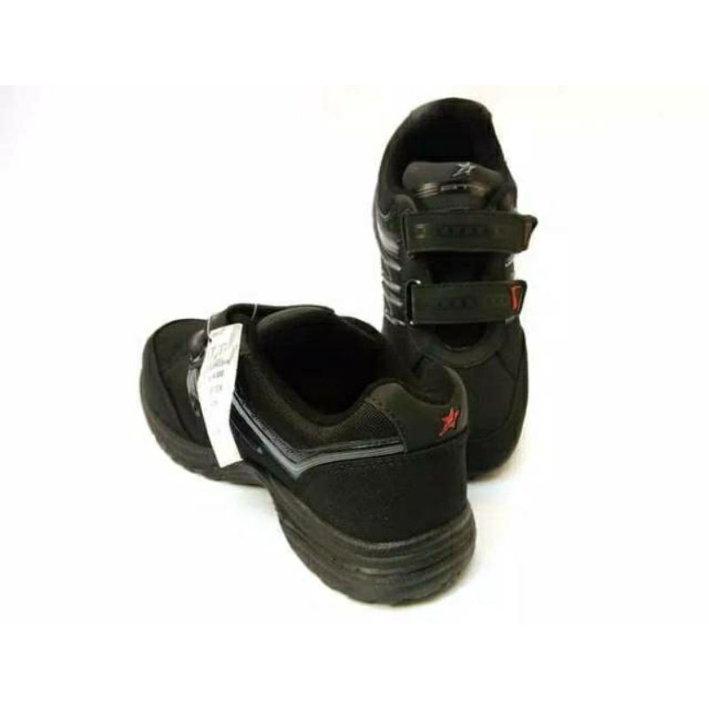 Sepatu Original Pro Att Full Black Hitam Anak Laki-laki Perempuan Sekolah TK SD Cewek Cowok 31 34 35