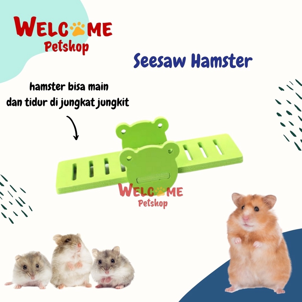 Seesaw Hamster / Jungkat Jungkit Hamster / Mainan Hamster / Aksesoris