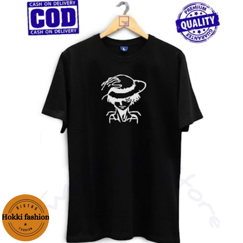 kaos Distro Anime One Piece Luffy Kaos One Piece Kaos Distro Premium 100%