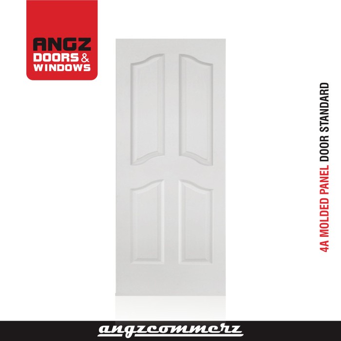 ANGZ PINTU RUMAH ANGZDOOR MOULDED PANEL STANDARD HDF SKIN DOOR