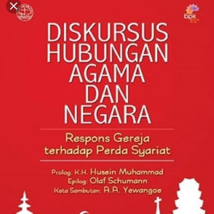 Buku Diskursus Hubungan Agama Dan Negara - Bidang Marturia PGI - BP005