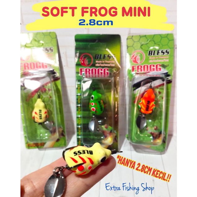 UMPAN GABUS SOFT FROG Frog 2.8cm || UMPAN PANCING || UMPAN GABUS || ALAT PANCING || soft frog ul