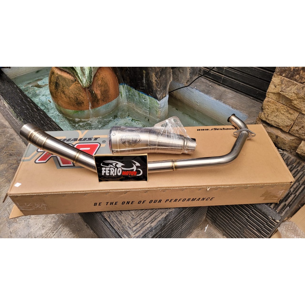 KNALPOT R9 GPX SS Vixion R15 Cb150 SERIES 100%ORI R9