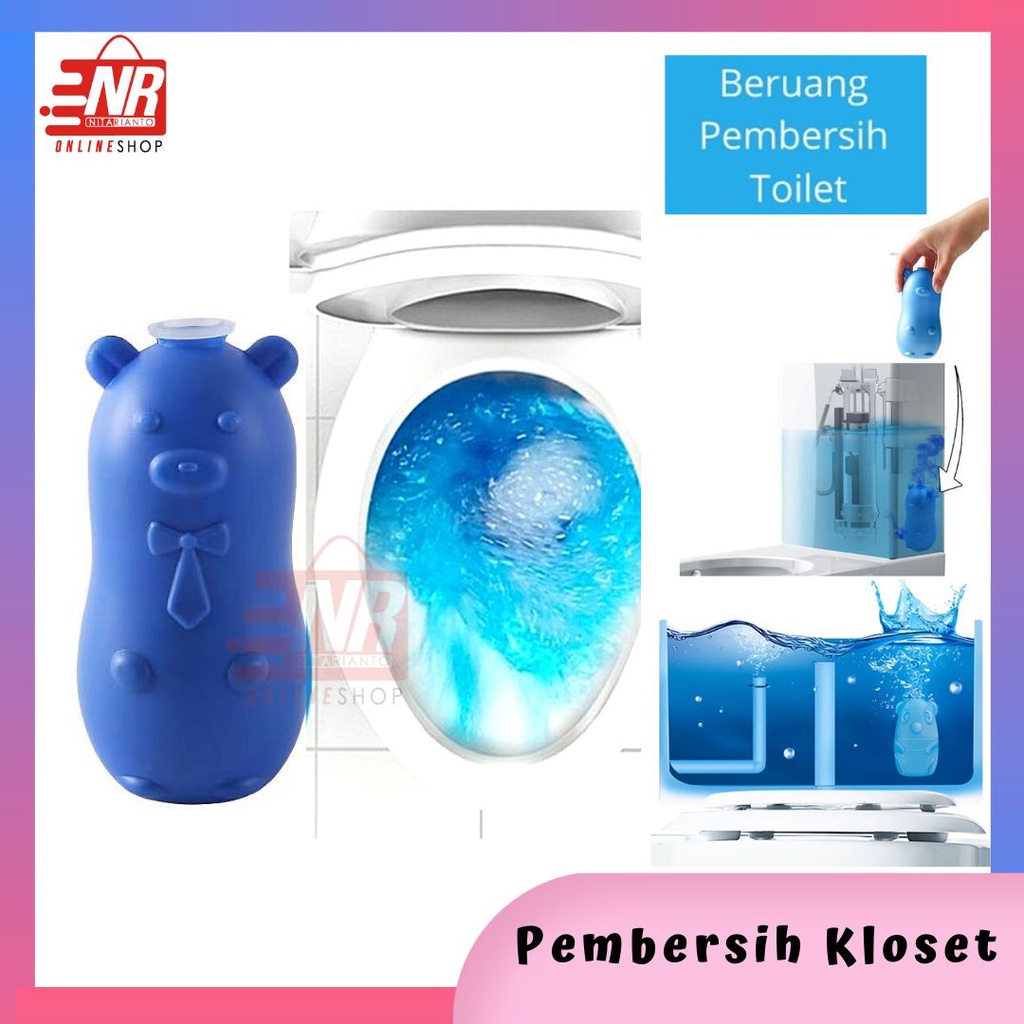 Pembersih Kloset Penyegar Kloset Beruang Pembersih Kloset Pembersih Closet Toilet Tahan 60hari