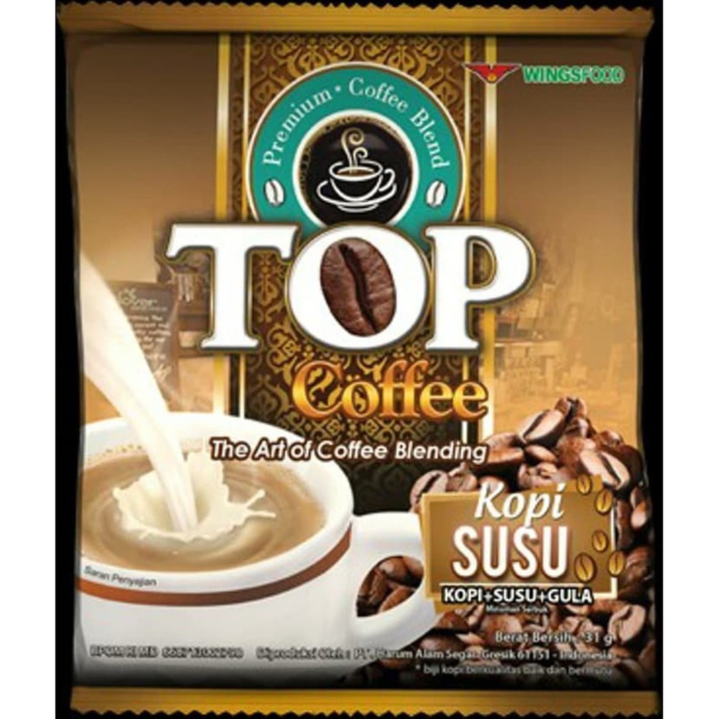 

TOP COFFEE SUSU 3IN1 / TOP COFFEE SUSU GULA / TOP KOPI SUSU 3 IN 1