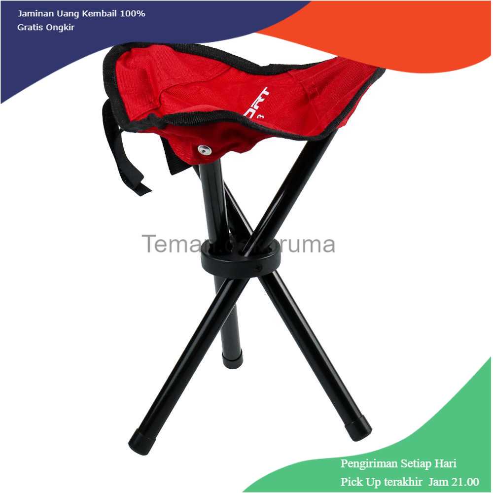 TD-AI TaffSPORT Kursi Lipat Memancing Folding Legged Beach Stool Chair A0003