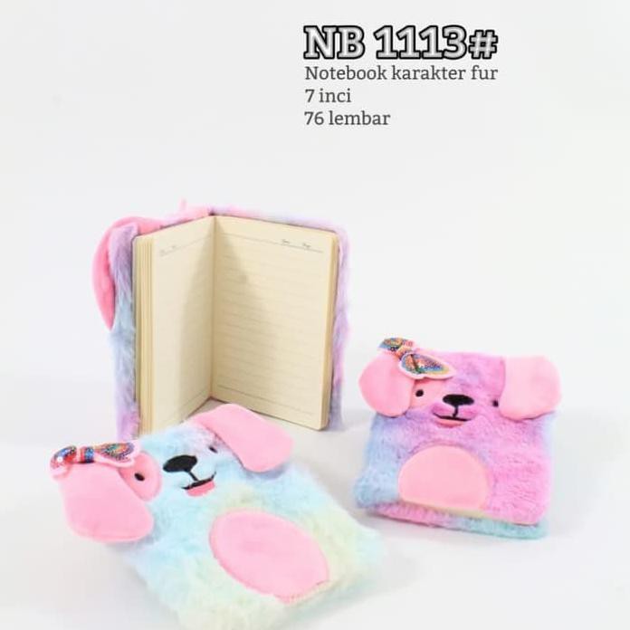 Buku Diary Notebook Rainbow Fur Unicorn Bulu Puppy Kecil Shopee Indonesia
