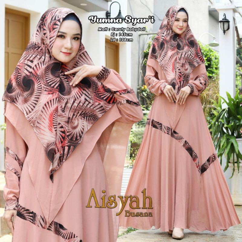 GAMIS SERUTY BABYDOLL SUPER PREMIUM DAN HIJAB SERUTY PREMIUM