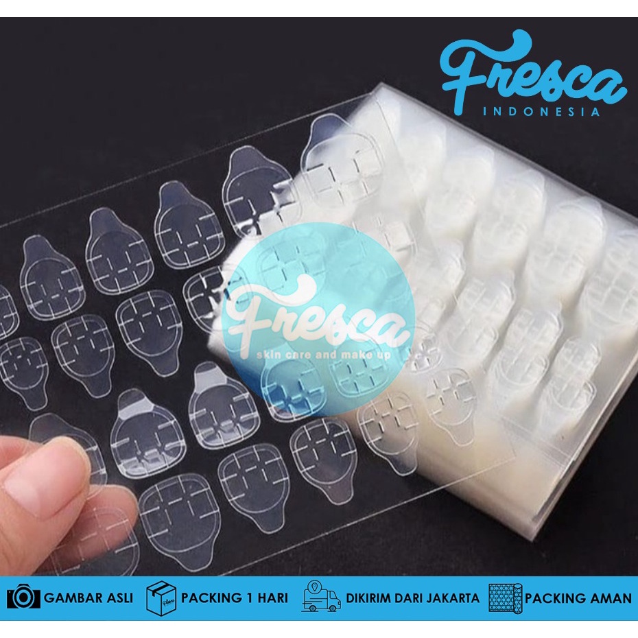 24pcs Kuku Palsu Natural French Nails Kuku Tip French Polos