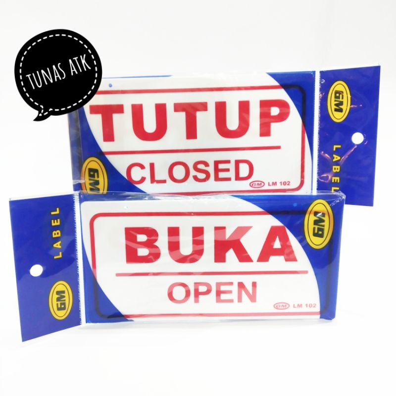 

GM LABEL ACRYLIC "BUKA-TUTUP" LM102