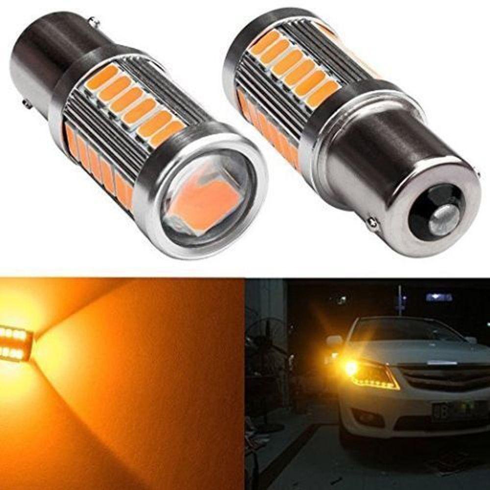 Lanfy Lampu Bohlam 2PCS/pack DC 12V Sein Lampu Parkir Lampu Kabut5730 33 SMD LED Bulb Headlight Bulbs