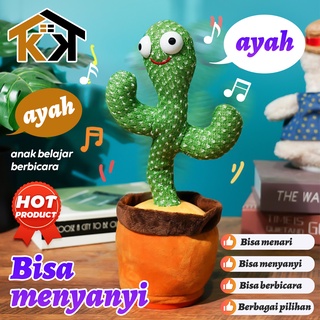 Image of thu nhỏ (KK) READY!! 3in1 Boneka Joget Boneka Kaktus Charger USB Goyang Bisa Ngomong Rekam Bicara Menari Dance Dancing #0