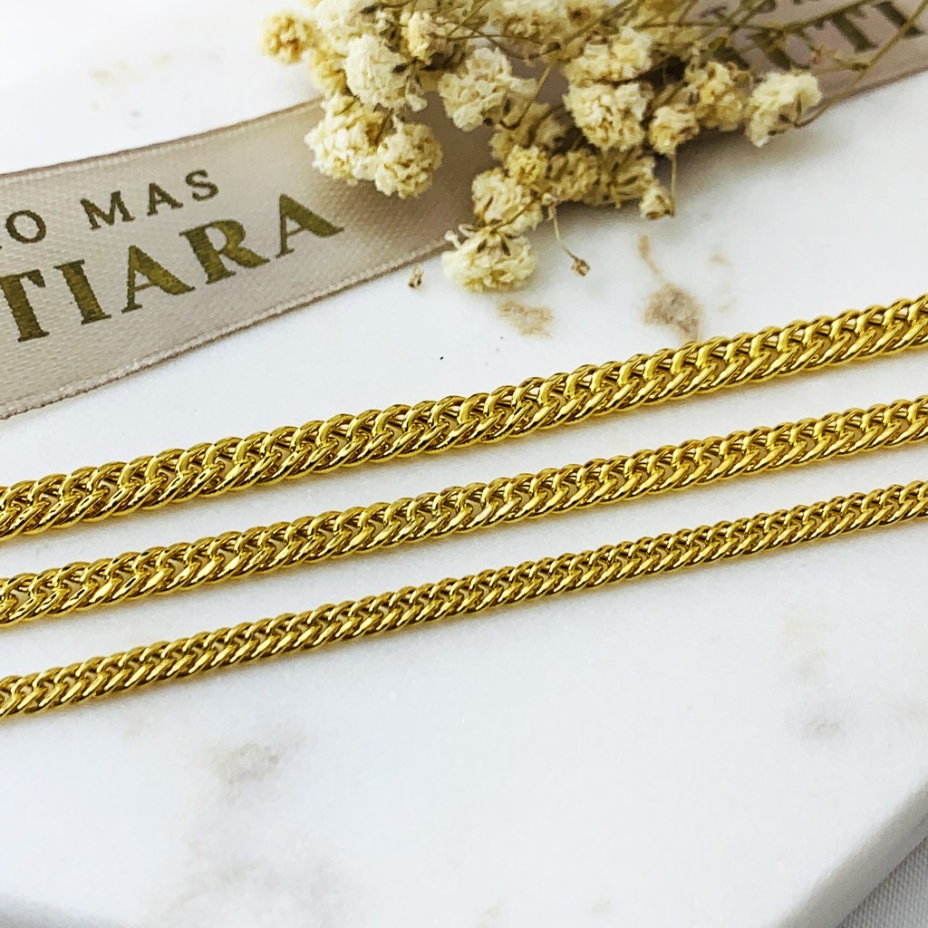 Gelang Rantai Emas Asli Satu Jalur Curb Gosok Papan Sisik Naga Polos Kadar 700 70% 2 3 4 5 gram gr