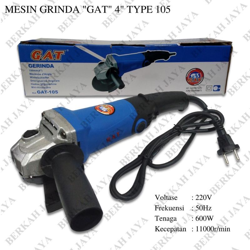 Mesin Grinda Tangan Gat 105 grinda / gurinda / gerinda
