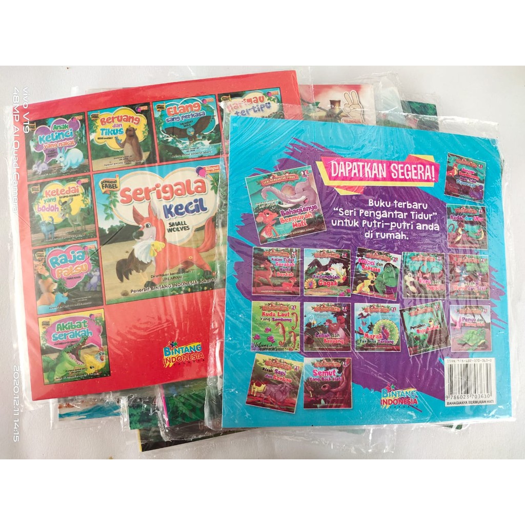

Buku Cerita Bilingual full colour uk.19x19cm
