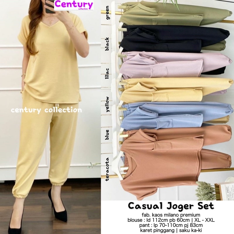 SETELAN BY CENTURY/CASUAL JOGER SET