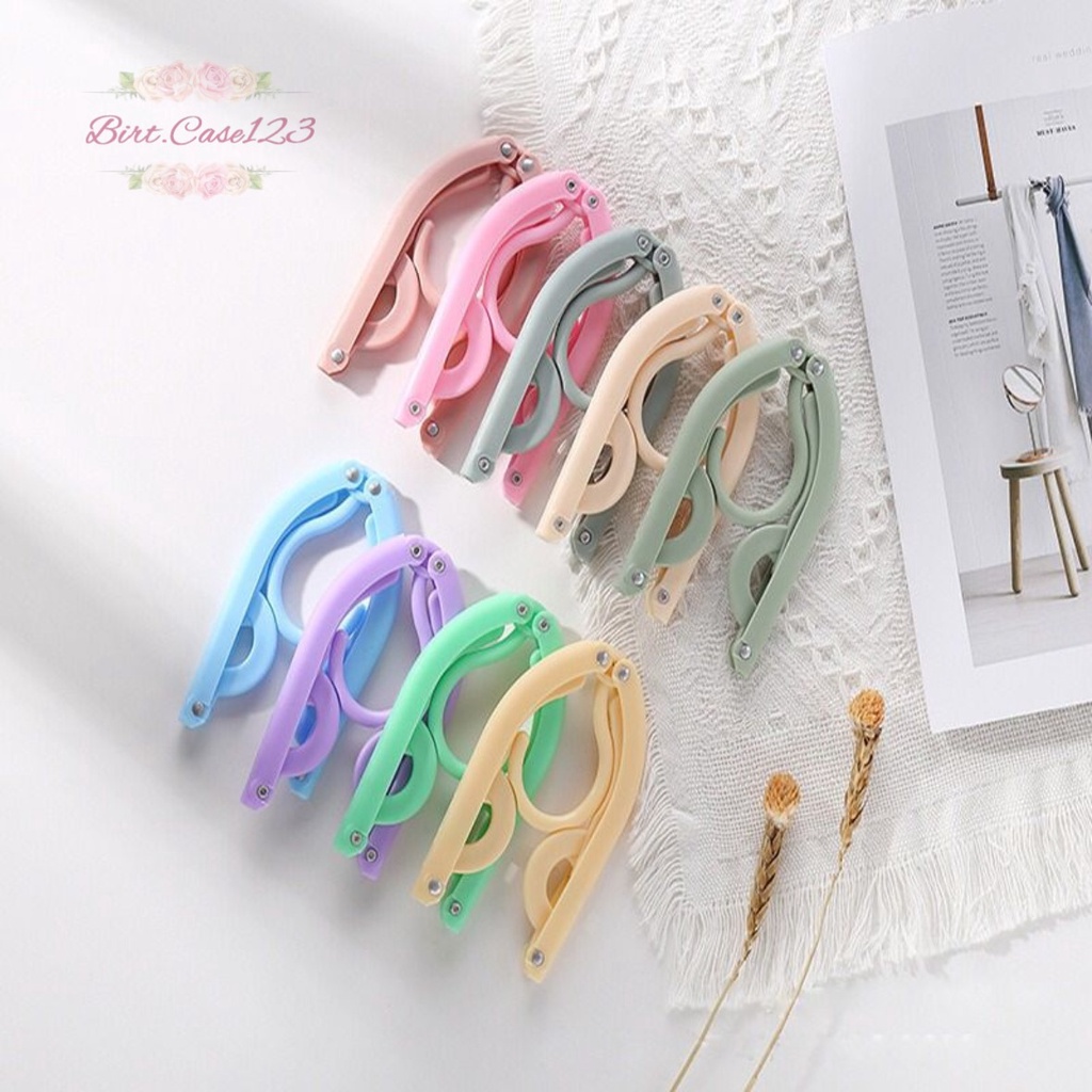 RT72 GANTUNGAN HANGER BAJU LIPAT PORTABLE TRAVEL PLASTIK BC6209