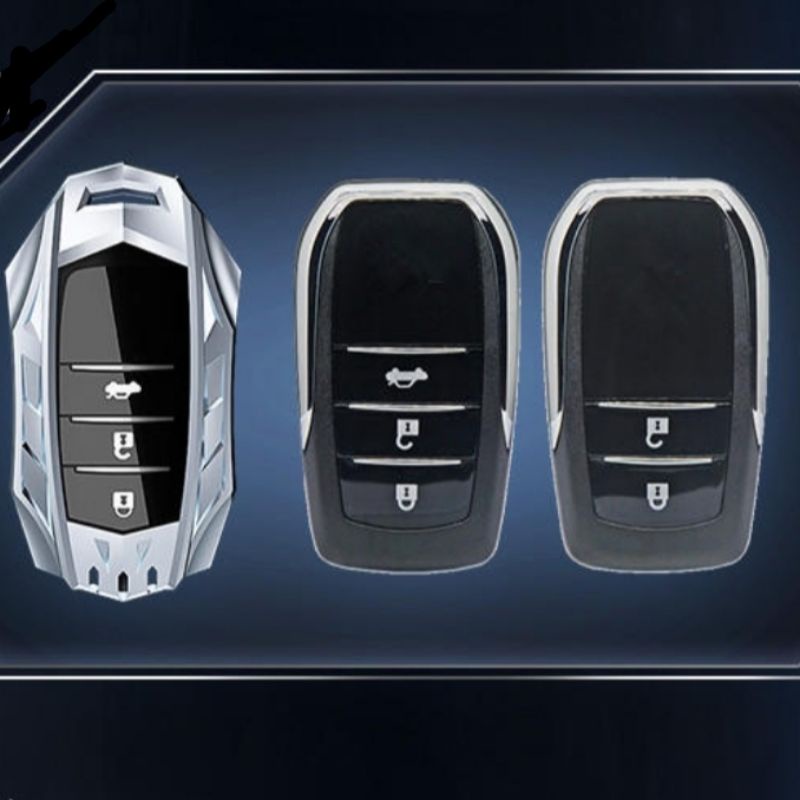 gantungan kunci cover casing case remote keyless mobil toyota Alphard fortuner innova Q innova zenix bahan metal