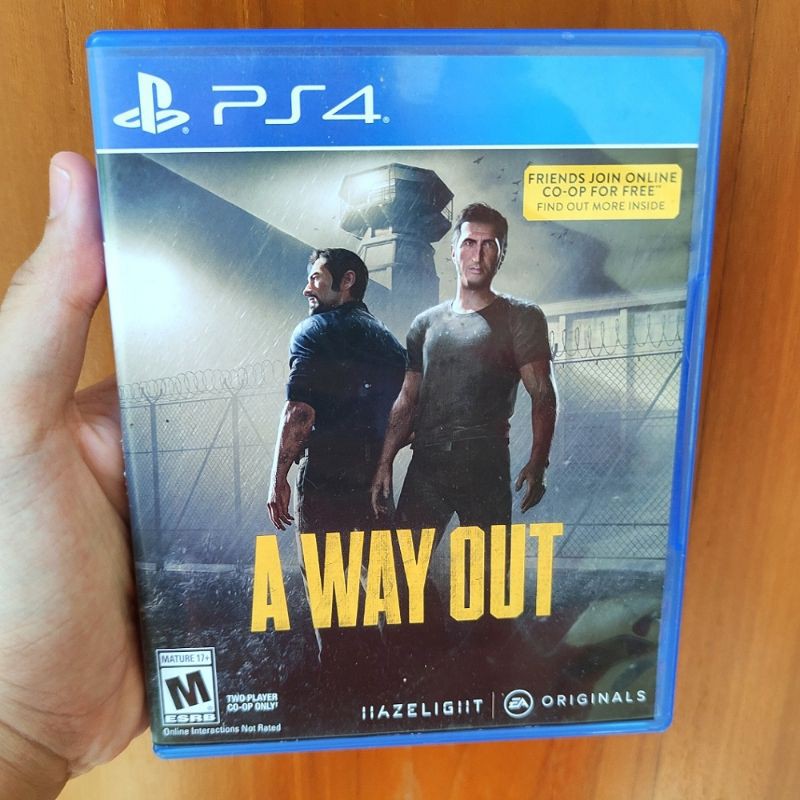 A Way Out PS4 Kaset A Wayout Playstation PS 4 5 Awayout CD BD Game Games Wayout Away out Games original sony playstation bd cd bluray disc fisik ori game awayout reg 3 r3 reg3 region 3 asian req req3 ps5 ps 5 playstation 5 seken second bekas new all asia