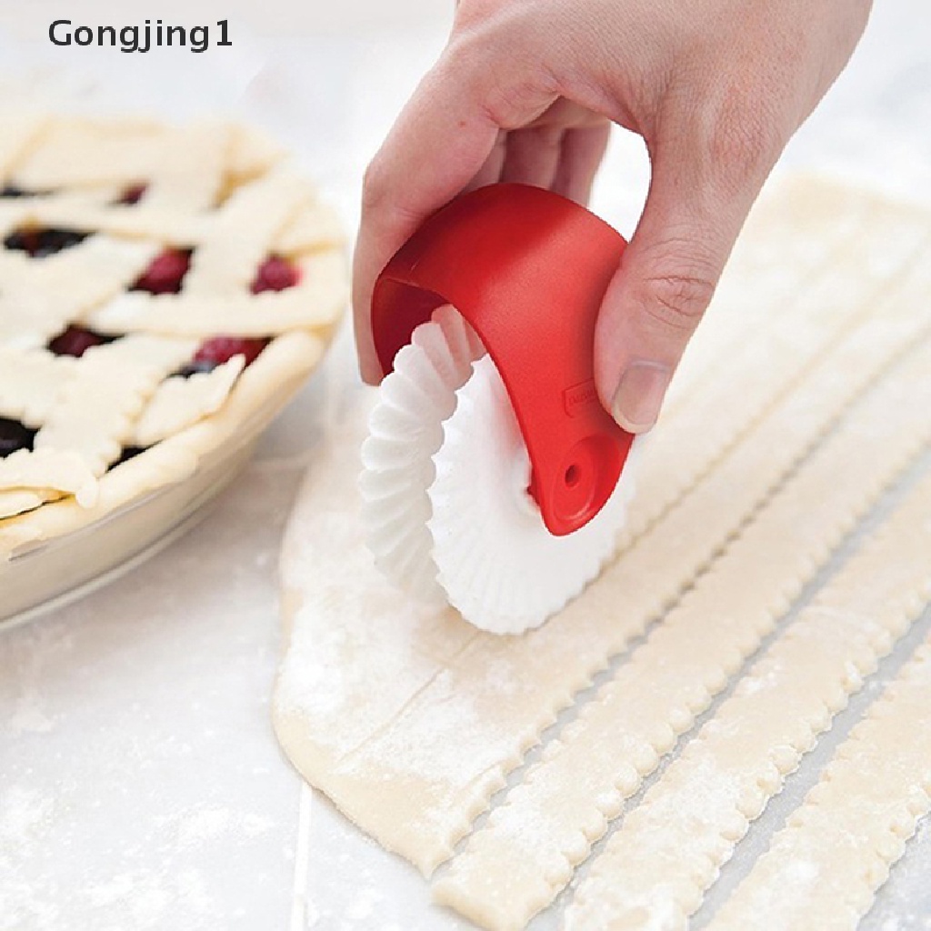 Gongjing1 Roller Pemotong Pizzapastrypie Bahan Plastik Untuk Dekorasi