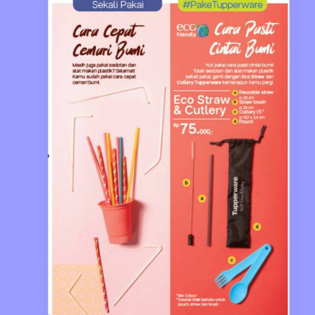 Eco straw & cutlery