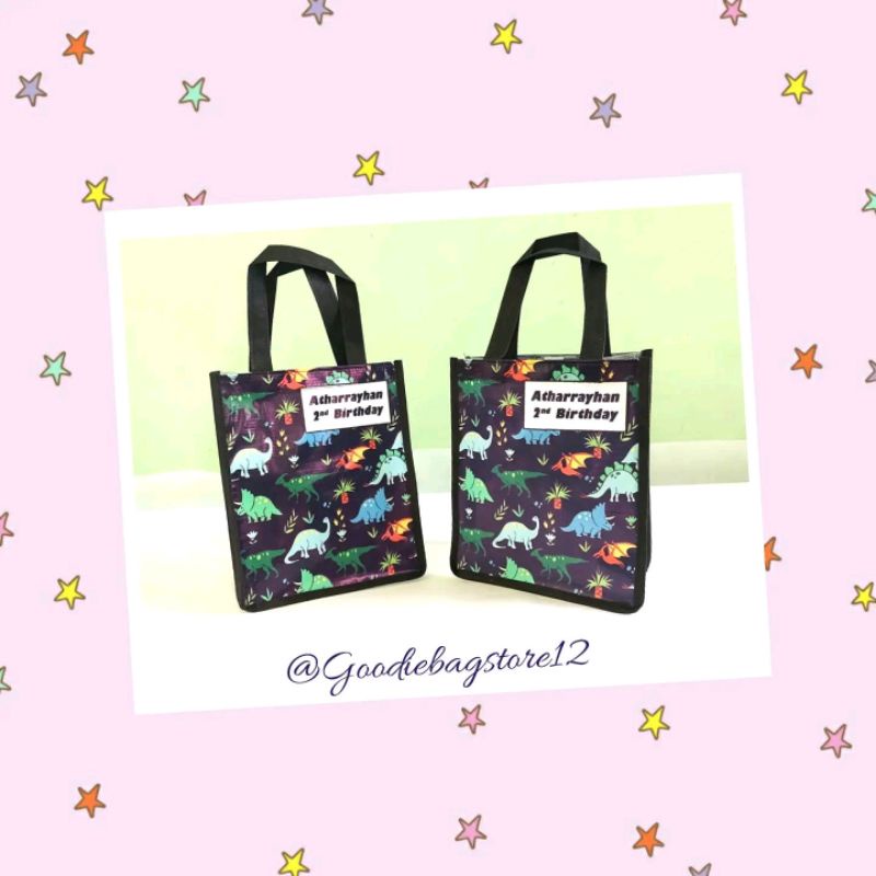 

tas mika dinosaurus tas goodiebag premium tas birthday custom tas souvernir exclusive