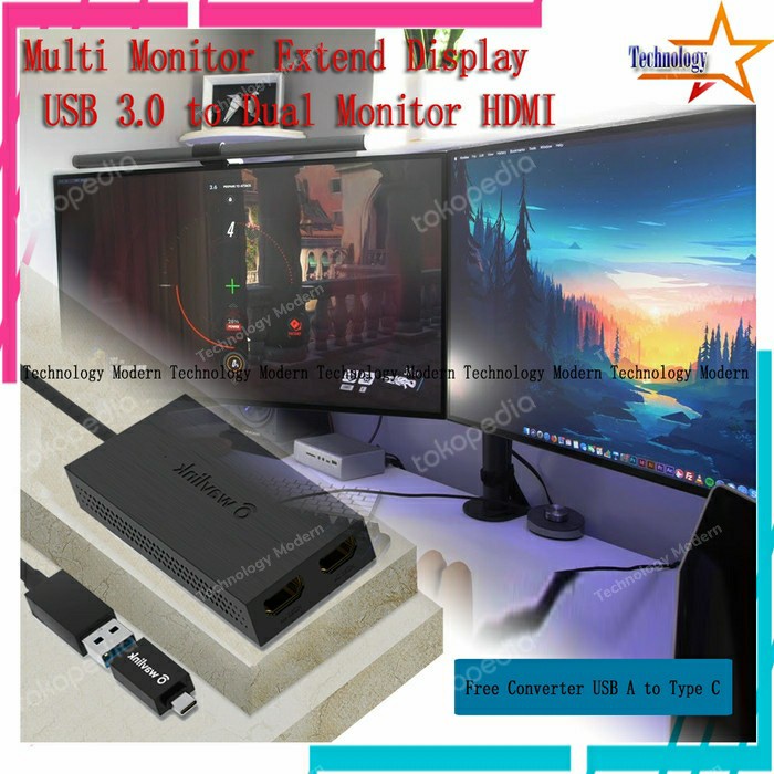 Multi Monitor Dual HDMI Extend Display Multiviewer Up 8 Monitor 4K