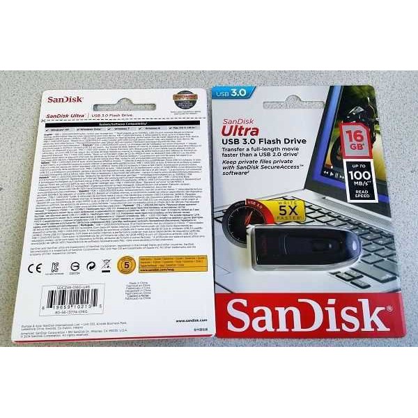 Flashdisk Sandisk Ultra CZ48 16GB USB 3.0