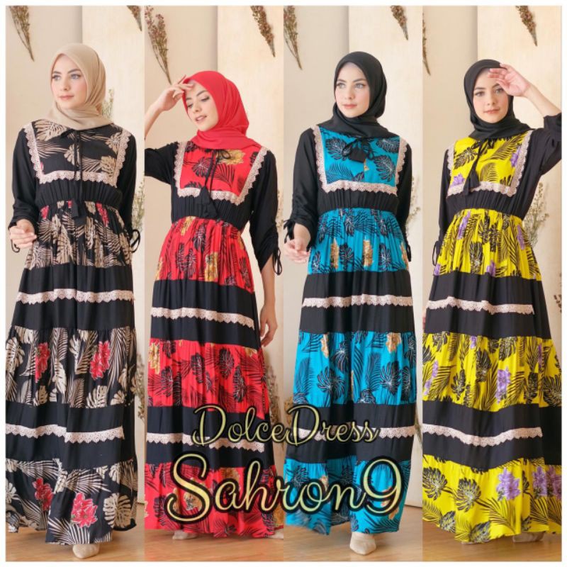 Daster arab Dolce SHARON Vol 9 Maxi Dress Busui Rayon Super