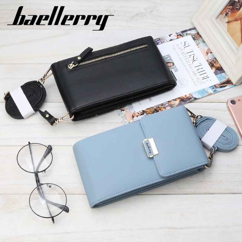 TERBARU - Tas Dompet HP Wanita Kulit Import Dompet Selempang Cewek Original Baellerry 39.ID