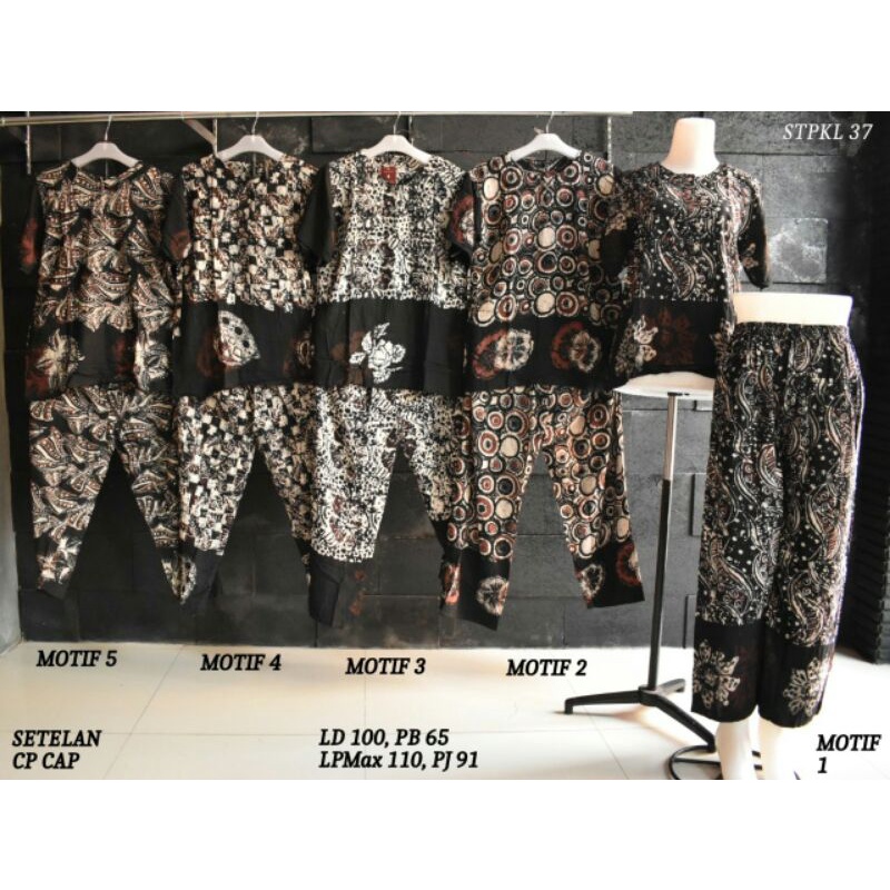 setelan kulot/baju tidur/batik pekalongan
