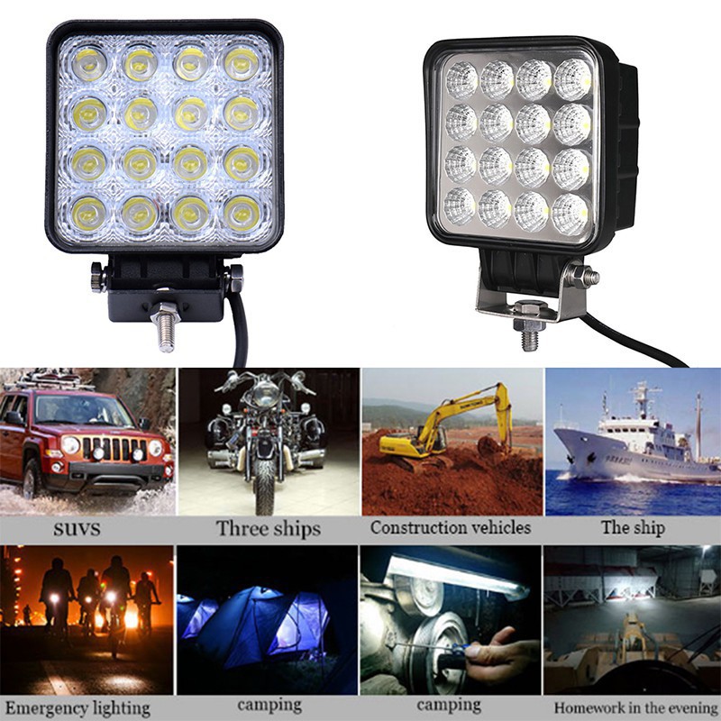 Mesin Lampu LED 48W 12V / 24V untuk Mobil / Truk