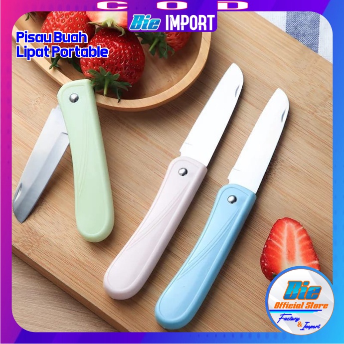 Pisau Buah  &amp; Sayur Lipat Stainless Portable Impor Best Seller