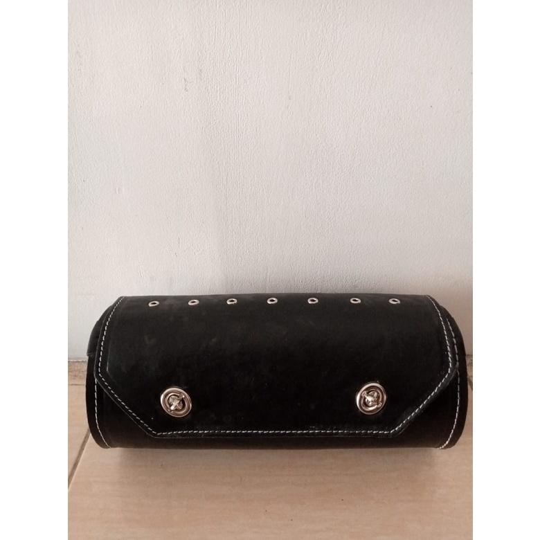 TAS STANG SEPEDA ONTHEL - TAS KULIT ASLI - TABUNG TAS SEPEDA ONTHEL