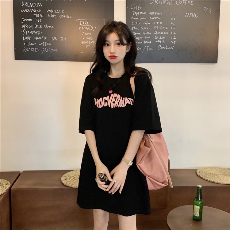 [littlecrab] Dress Wanita Nocvermate Hitam Putih Selempang Pink Hitam Simple Trending Dress Pendek Korean Style