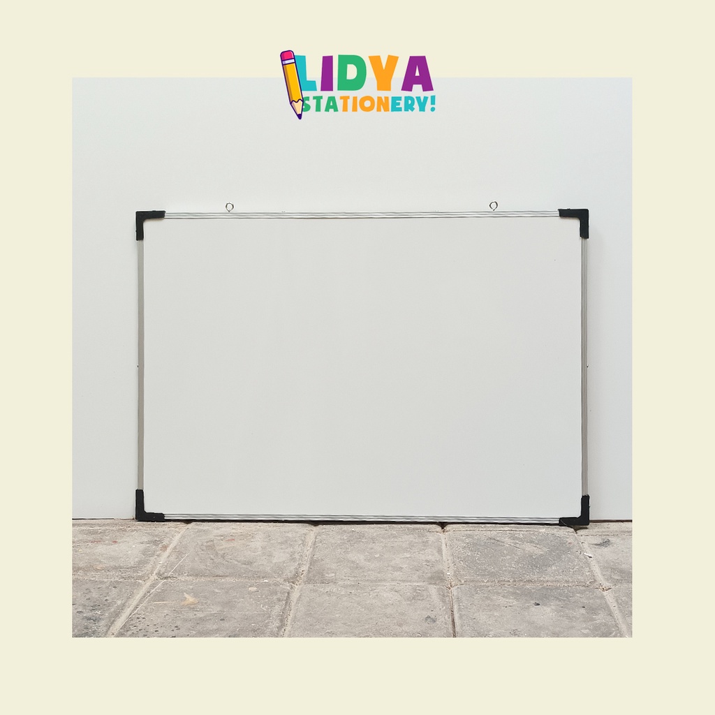 

Whiteboard - Non Magnetic - 50cmx70cm - List Alumunium - Papan Tulis