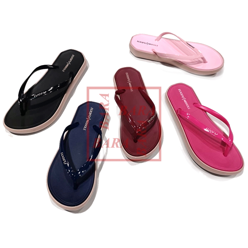  SANDAL  JEPIT JELLY WANITA  LUOFU  NEOSOLE E7187 H2 SIZE 36 