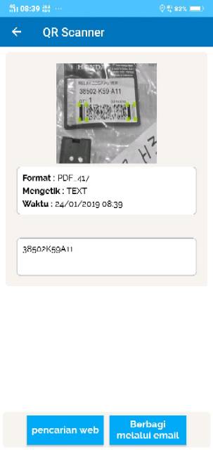 Relay stater relay pengisian kaki 5 honda vario 125 fi,125 esp vario 150 esp 38502-K59-A11 asli HGP-1