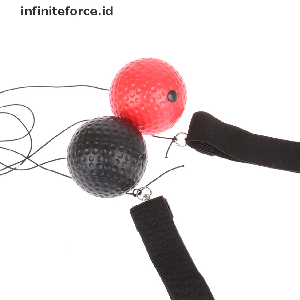 (Infiniteforce.Id) Bandana Dengan Bola Untuk Latihan Refleks Tinju