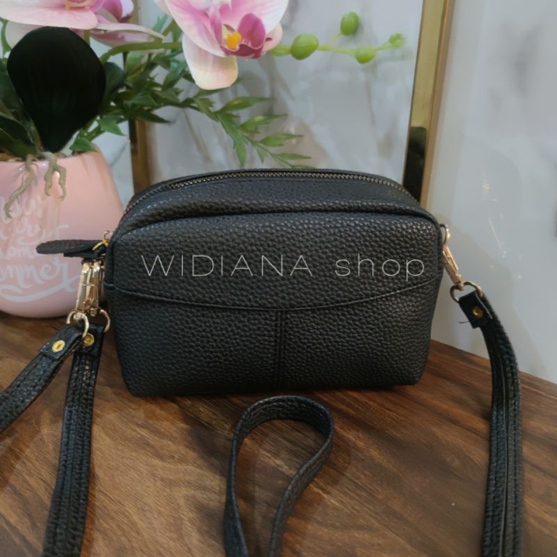 (Solarlight Bag) Tas Selempang Wanita Papirut Bapao kulit jeruk tebal  Terbaru 2025